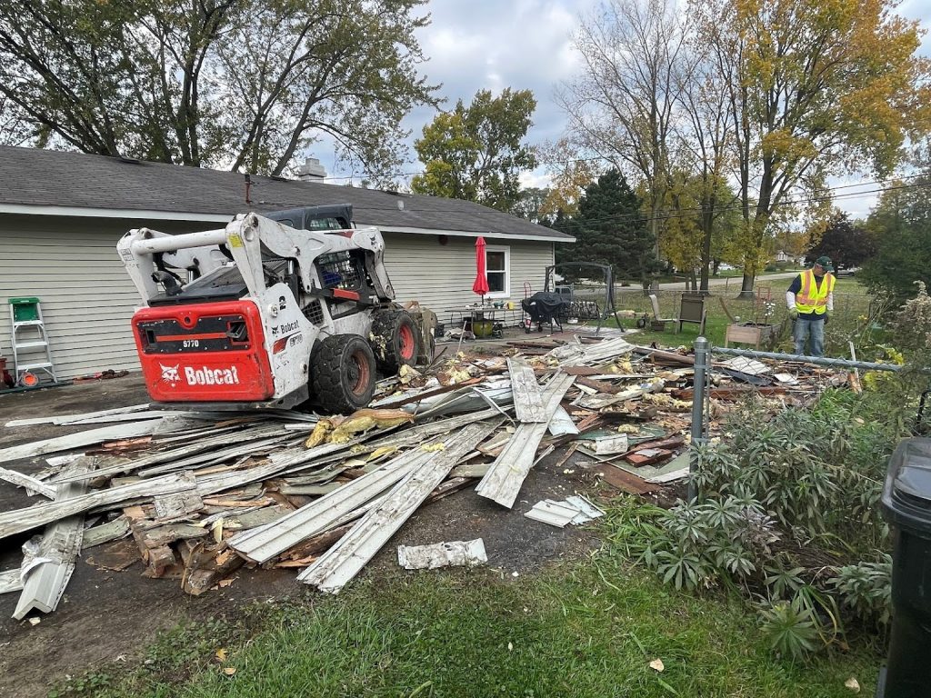 Garage Demolition in Lake County, Illinois